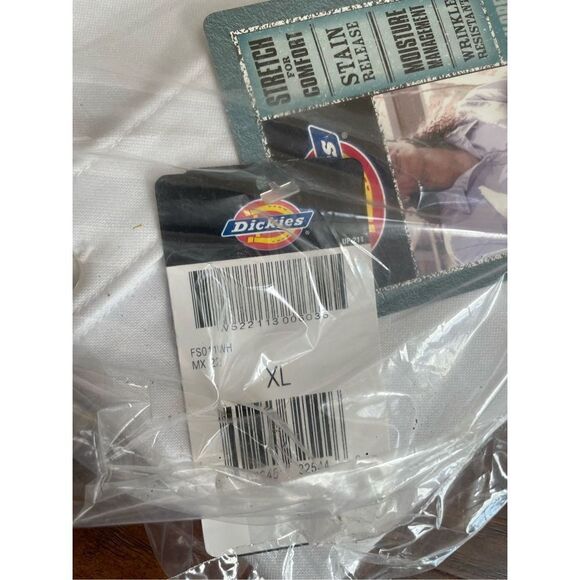 Dickies Women’s Workwear Stain Resistant ButtonUp Workwear Button White Sz XL - Picture 5 of 7